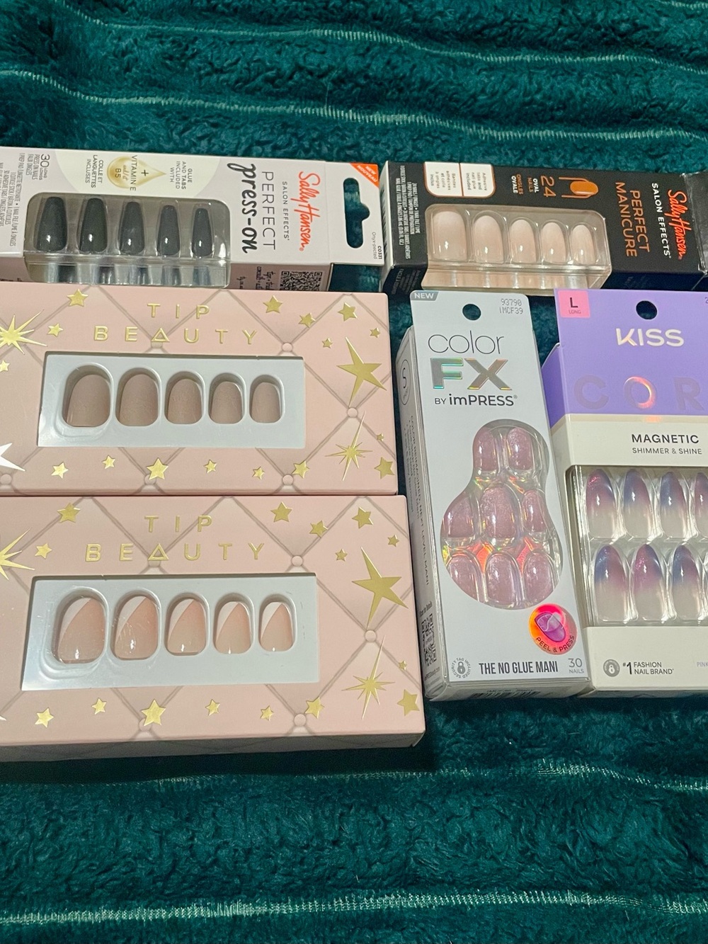 Kiss Magnetic Shimmer & Shine Press-On Nails - Pink Purple Gradient
